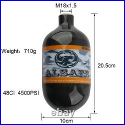 48CI Air Cyclinder High Pressure Tank Bottle 30MPa Carbon Fiber M18x1.5 Threaded