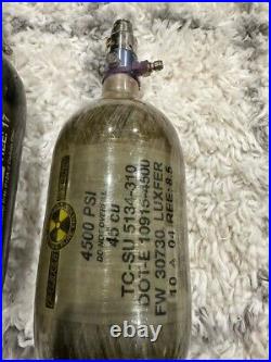 5 4500 & 1 5000 HPA Carbon Fiber Compressed Air Tank