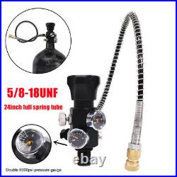 5/8-18UNF Dual Charging Valve PCP Tank Gauge Air Filling Station Refill Adapter 5/8-18UNF Dual Charging Valve PCP Tank Gauge Air Filling Station Refill Adapter