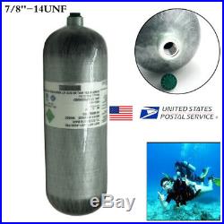 6.8L DOT Thread 7/8-14UNF Carbon Fiber Tank 4500Psi Cylinder For Scuba SCBA US