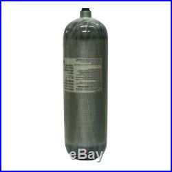 6.8L DOT Thread 7/8-14UNF Carbon Fiber Tank 4500Psi Cylinder For Scuba SCBA US