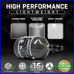 68/4500 Aerolite Carbon Fiber Paintball Tank Lightweight and High Performance 68/4500 Aerolite Carbon Fiber Paintball Tank Lightweight and High Performance