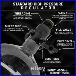 68/4500 Aerolite HPA Compressed Air Tank System Clear 68/4500 Aerolite HPA Compressed Air Tank System Clear
