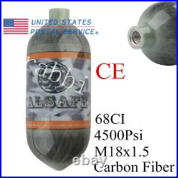 68CI Carbon Fiber Air Tank Fill Station 4500psi M18x1.5 For Snorkeling Diving US