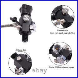 7/8-14UNF Refill Adapter Diving Fire PCP Paintball Tank Dual Gauge Charging 7/8-14UNF Refill Adapter Diving Fire PCP Paintball Tank Dual Gauge Charging