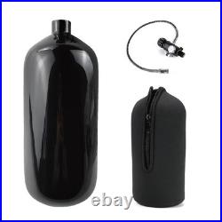 98ci Carbon Fiber pcp air Tank, Black Coating Carbon Fiber Paintball Tank, hpa