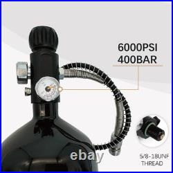98ci Carbon Fiber pcp air Tank, Black Coating Carbon Fiber Paintball Tank, hpa