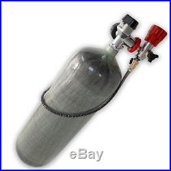 9L CE 4500Psi Carbon Fiber Cylinder EEBD Bottle Scuba Diving Tank Fireman Rescue