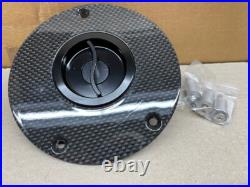Accossato Carbon Fiber Gas Tank Cap for Honda (many) Quick Turn Fuel cap