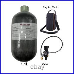 Acecare 1.1L PCP Air Tank 4500psi Carbon Fiber Tank Kits for Paintball Air Rifle Acecare 1.1L PCP Air Tank 4500psi Carbon Fiber Tank Kits for Paintball Air Rifle