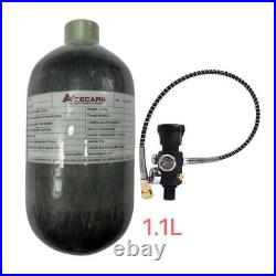 Acecare 1.1L PCP Air Tank 4500psi Carbon Fiber Tank Kits for Paintball Air Rifle Acecare 1.1L PCP Air Tank 4500psi Carbon Fiber Tank Kits for Paintball Air Rifle
