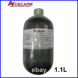 Acecare 1.1L PCP Air Tank 4500psi Carbon Fiber Tank Kits for Paintball Air Rifle Acecare 1.1L PCP Air Tank 4500psi Carbon Fiber Tank Kits for Paintball Air Rifle