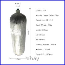 Acecare 6.8L dot Carbon Fiber Tank 4500 psi Air Tank Refill Tank Set