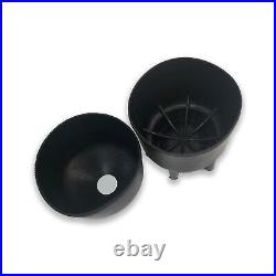 Acecare 9L Carbon Fiber Tank Cover Rubber in 6.89 in/175mm Diameter Black Pai