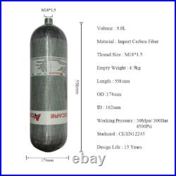 Acecare 9L ce Scuba Diving Tank 300bar PCP Carbon Fiber Air Tank Sets Acecare 9L ce Scuba Diving Tank 300bar PCP Carbon Fiber Air Tank Sets