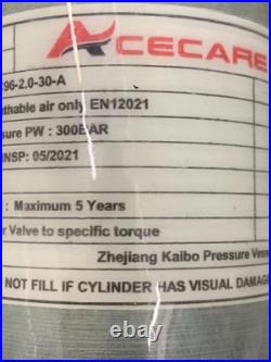 Acecare Carbon Fiber Tank Dot 2l 300bar High Pressure For Pcp Paintball Gun