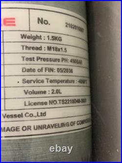 Acecare Carbon Fiber Tank Dot 2l 300bar High Pressure For Pcp Paintball Gun