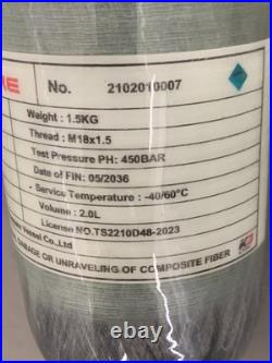 Acecare Carbon Fiber Tank Dot 2l 300bar High Pressure For Pcp Paintball Gun