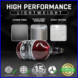 AeroLite Carbon Fiber Tank 48ci / 4500psi Red