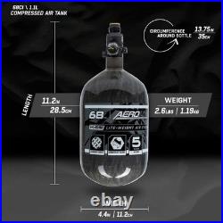 AeroLite Carbon Fiber Tank 68ci / 4500psi Smoke