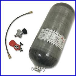 Airgun PCP 12L Carbon Fiber Scuba Tank 4500Psi Air Cylinder Bottle Filling Kits