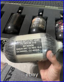 Airsoft HPA Carbon Fiber Tanks 68 cubic-inch/4500 per square-inch (x6) with Case