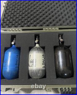 Airsoft HPA Carbon Fiber Tanks 68 cubic-inch/4500 per square-inch (x6) with Case