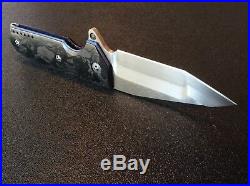 Allen Elishewitz Custom Flipper Tank Knife, Carbon Fiber, CPM S90V, Full Custom