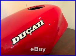 BRAND NEW Original Ducati 851 Genuine CARBON FIBER RED GAS TANK 586301151A