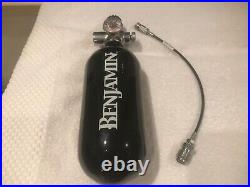 Benjamin pcp carbon fiber charging tank with hose and adapter