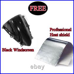 Black Carbon Fiber Fairing Kit + Tank Cover For Suzuki GSXR600/750 2004 2005 ABS