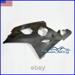 Black Carbon Fiber Fairing Kit + Tank Cover For Suzuki GSXR600/750 2004 2005 ABS