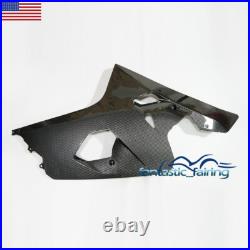 Black Carbon Fiber Fairing Kit + Tank Cover For Suzuki GSXR600/750 2004 2005 ABS