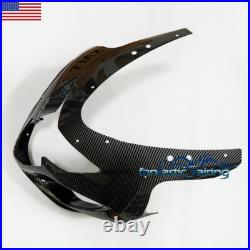 Black Carbon Fiber Fairing Kit + Tank Cover For Suzuki GSXR600/750 2004 2005 ABS