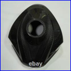 Black Carbon Fiber Fuel Gas Tank Cover Cowl For Suzuki GSXR600 GSXR750 2008-2010