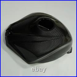 Black Carbon Fiber Fuel Gas Tank Cover Cowl For Suzuki GSXR600 GSXR750 2008-2010