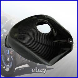 Black Carbon Fiber Fuel Gas Tank Cover Cowl For Suzuki GSXR600 GSXR750 2008-2010
