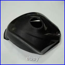 Black Carbon Fiber Fuel Gas Tank Cover Cowl For Suzuki GSXR600 GSXR750 2008-2010