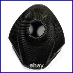 Black Carbon Fiber Fuel Gas Tank Cover Cowl For Suzuki GSXR600 GSXR750 2008-2010