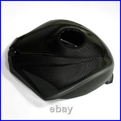 Black Carbon Fiber Fuel Gas Tank Cover Cowl For Suzuki GSXR600 GSXR750 2008-2010