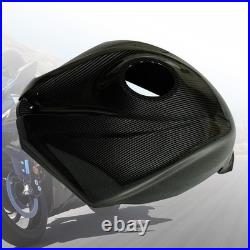 Black Carbon Fiber Fuel Gas Tank Cover Cowl For Suzuki GSXR600 GSXR750 2008-2010