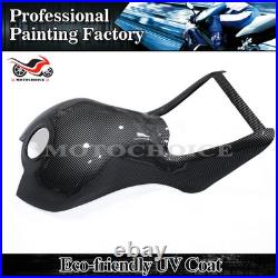 Black Carbon Fiber Fuel Gas Tank Cover Fairing For Kawasaki Ninja ZX14R 2006-11