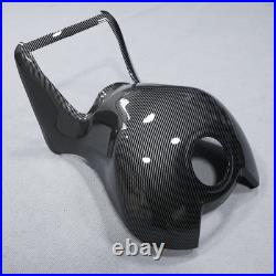 Black Carbon Fiber Fuel Gas Tank Cover Fairing For Kawasaki Ninja ZX14R 2006-11