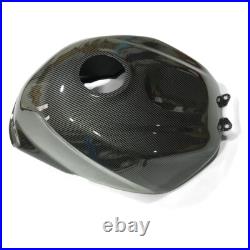 Black Carbon Fiber Fuel Gas Tank Cover Fairing For Suzuki GSXR600/750 2004-2005
