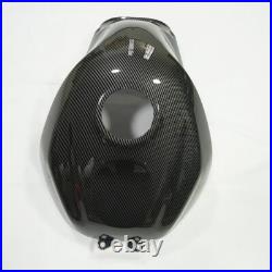 Black Carbon Fiber Fuel Gas Tank Cover Fairing For Suzuki GSXR600/750 2004-2005