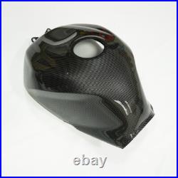 Black Carbon Fiber Fuel Gas Tank Cover Fairing For Suzuki GSXR600/750 2004-2005