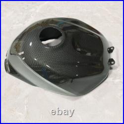 Black Carbon Fiber Fuel Gas Tank Cover Fairing For Suzuki GSXR600/750 2004-2005