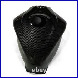 Black Carbon Fiber Fuel Gas Tank Cover For SUZUKI GSXR600/750 2008 2009 2010 US