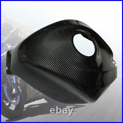 Black Carbon Fiber Gas Cowl Tank Cover For Suzuki GSXR600/750 2006 2007 06 07