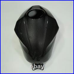 Black Carbon Fiber Gas Tank Cover For Kawasaki Ninja 500 2024 2025 ABS Fairing
